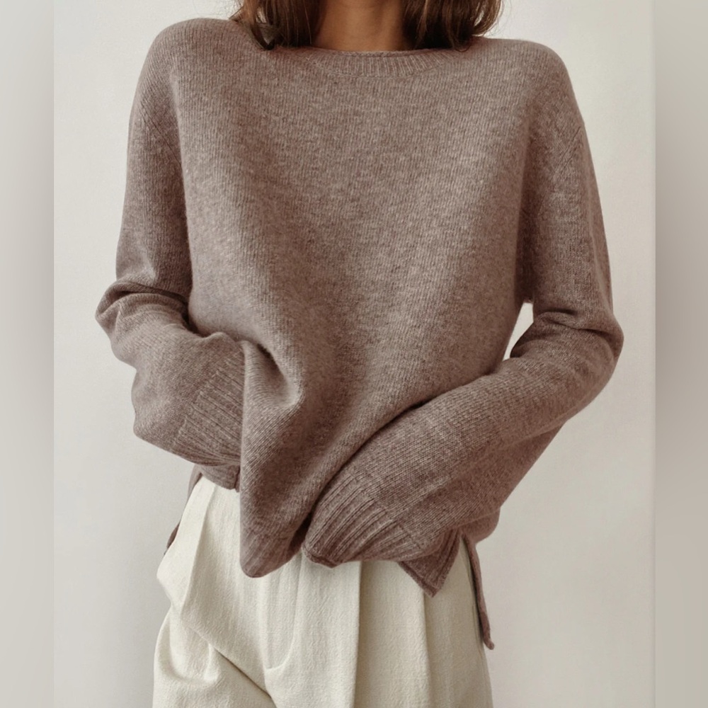 JENNI KAYNE Everyday Sweater in Taupe